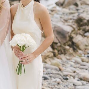 Revelry Pale Yellow Veronica Satin Dress | Size 4